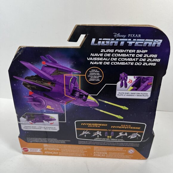 ZURG Fighter Ship With Zurg Figure Lightyear Disney Pixar Toy Story Movie 2022 - Picture 4 of 7